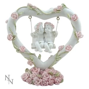 Image of Pink Rose Heart Swing