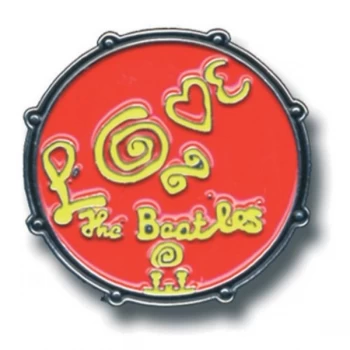 Image of The Beatles - Drum Love Pin Badge