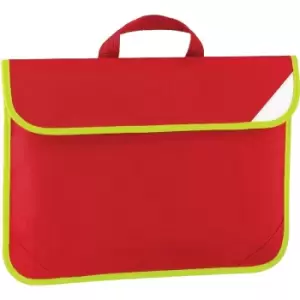 Image of Enhanced-Vis Book Bag - 4 Litres (Pack of 2) (One Size) (Classic Red) - Quadra