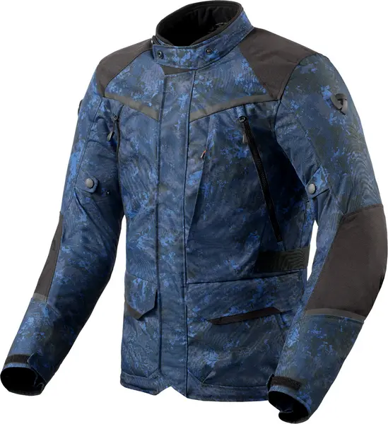 Image of REV'IT! Voltiac 3 H2O Jacket Camo Blue Size 2XL