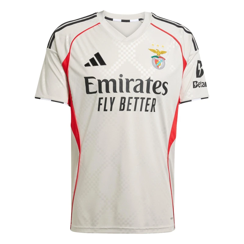Image of adidas Benfica Away Shirt 2025 2026 Adults White male S