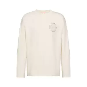 Image of Hugo Denesis Long Sleeve T Shirt - Neutral