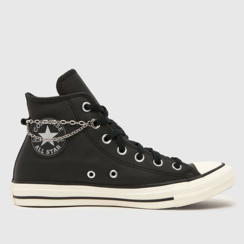 Image of Converse All Star Hi Pierced Trainers in Black UK 3 (EU 35)