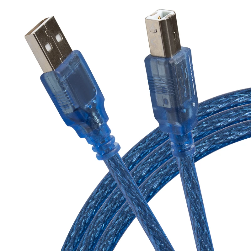 Image of Maplin USB-A to USB-B Cable V2.0 1m Blue