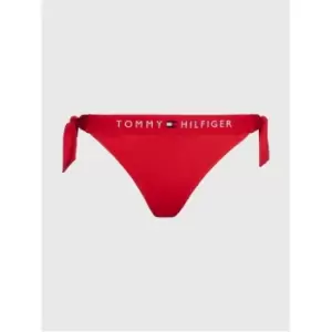 Image of Tommy Hilfiger Side Tie Cheeky Bikini - Red
