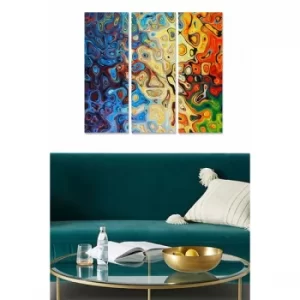 Image of MDF1909992 Multicolor Decorative MDF Painting (3 Pieces)