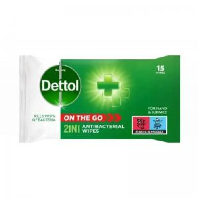 Image of Dettol On The Go Hands And Surface Antibacterial Wipes 113685923