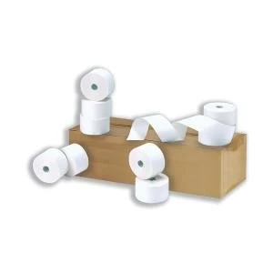 Image of Cash Register Paper Single Ply on a Roll 57mm x 13.7m Pack of 20 Rolls