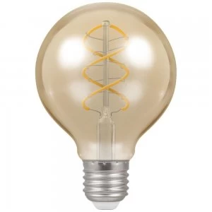 Image of Crompton LED G80 ES E27 Spiral Filament Antique 6W Dimmable - Extra Warm White