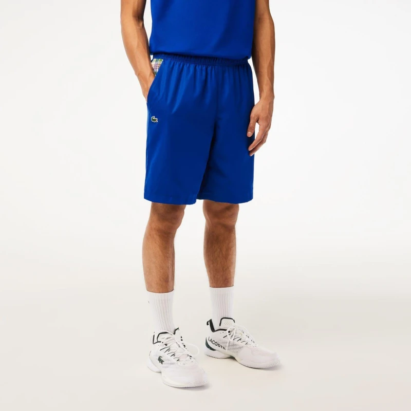 Image of Lacoste Tennis Checked Colourblock Shorts - Multi Multi XS