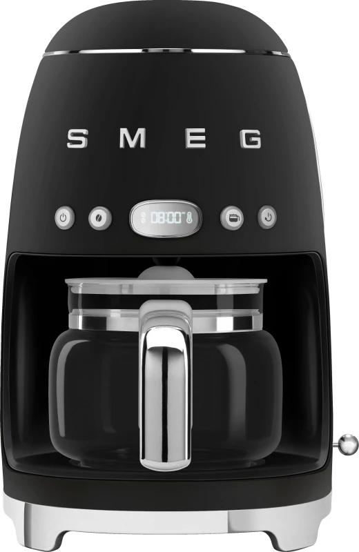 Image of Smeg 50's Retro DCF02BLMUK Filter Coffee Machine with Timer - Matte Black