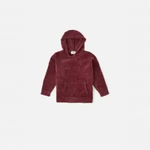 Image of Missguided Chenille Hooded Jumper - Red