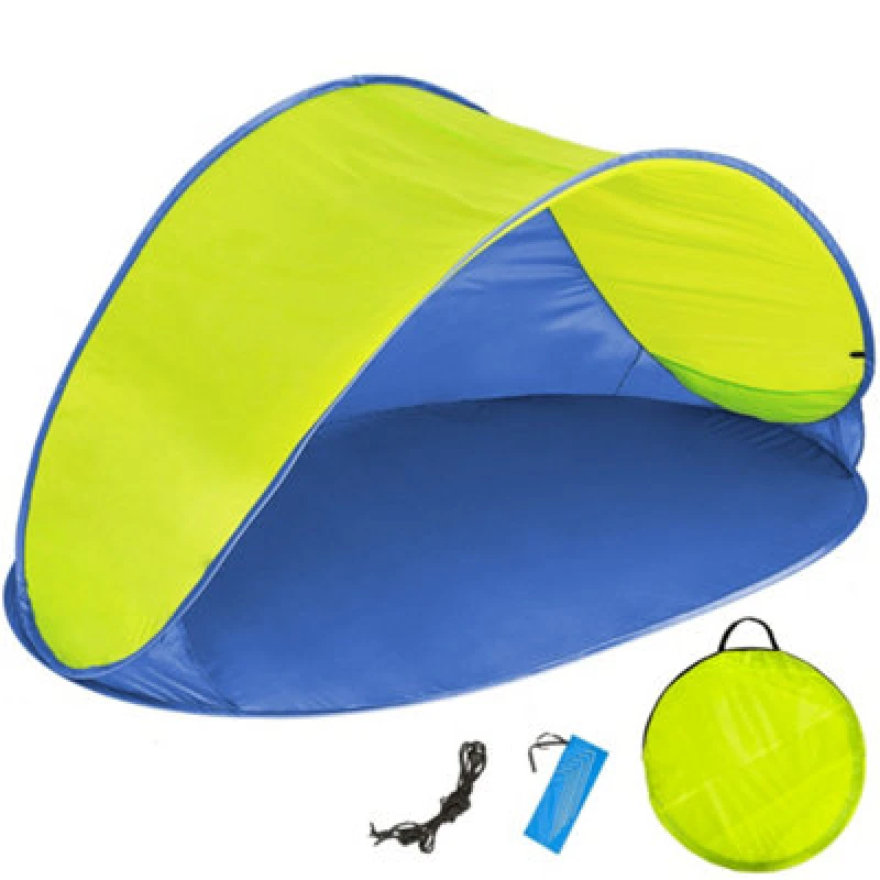 Image of Tectake Beach Tent Jasmin - Blue/yellow