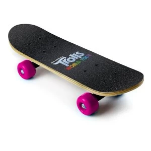 Image of Dreamworks Trolls World Tour Childrens 17-Inch Maple Wood Mini Skateboard Cruiser, Multi-colour (OTRO247)