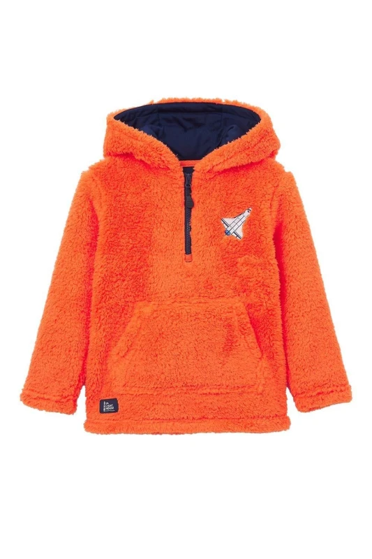 Image of Lighthouse Clothing Ben Fleece Sweatshirt Orange unisex