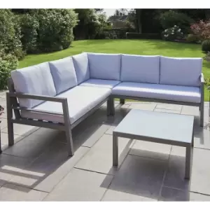 Image of Greenhurst Oakley Corner Sofa Set - Grey