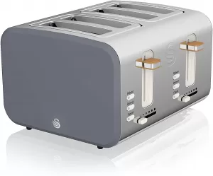 Image of Swan Nordic ST14620GRYN 4 Slice Toaster