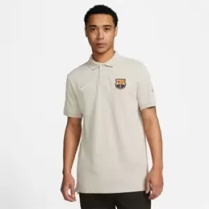 Image of Nike Barcelona Polo Shirt 2023 2024 Adults - Brown