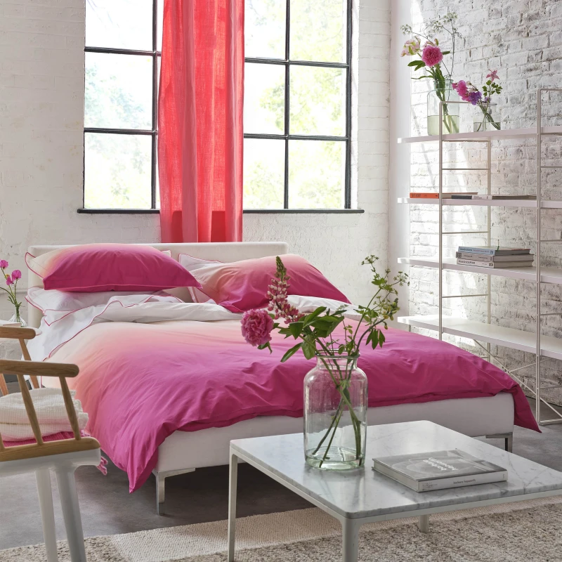 Image of Designers Guild Savoie Duvet Cover Bedding Set Fuchsia Pink
