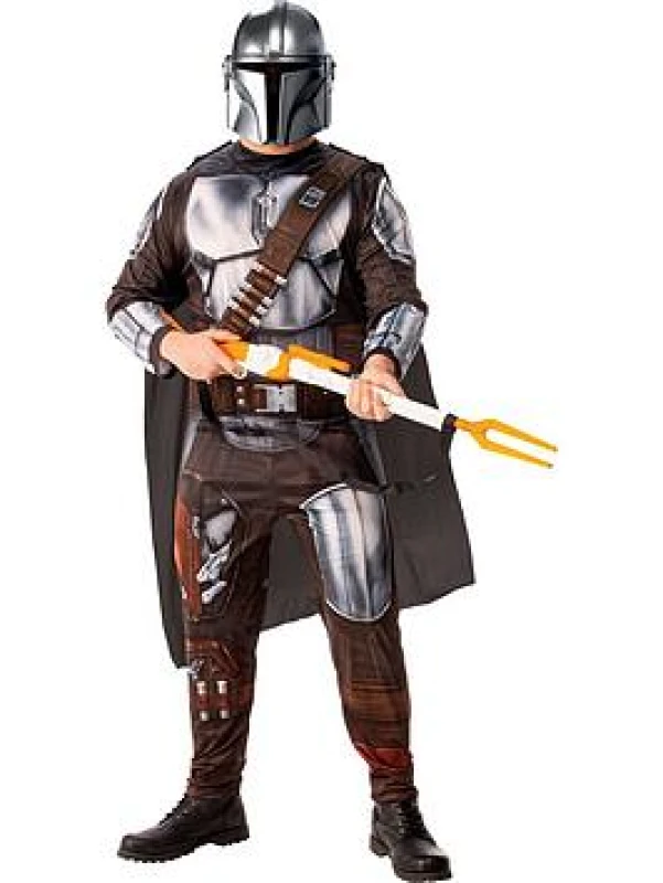 Image of Star Wars Mandalorian Adult Costume One Colour WZH5G Female 42",46"