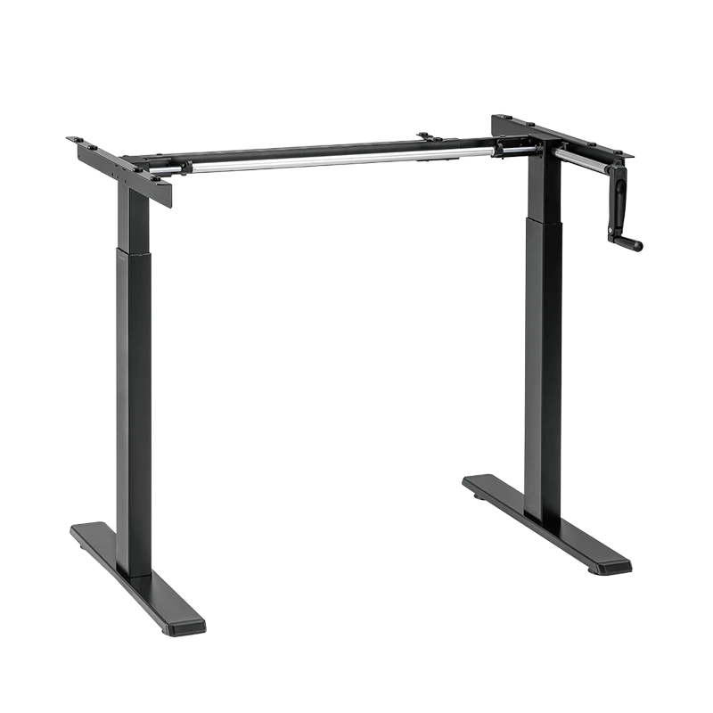 Image of LogiLink Sit-stand desk frame. manual. compact. foldable handle. black
