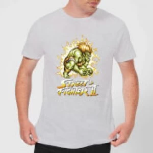 Image of Street Fighter Blanka 16-bit Mens T-Shirt - Grey - L