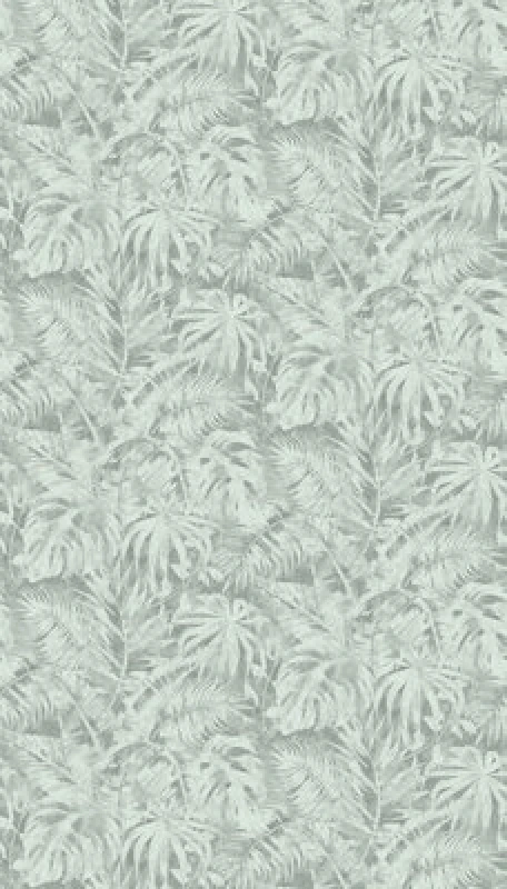 Image of As Creation Bricoflor Non-Woven Wallpaper, Leaf & Palm Wallpaper, Jungle & Tropical In Green - 8,80 X 0,53 M