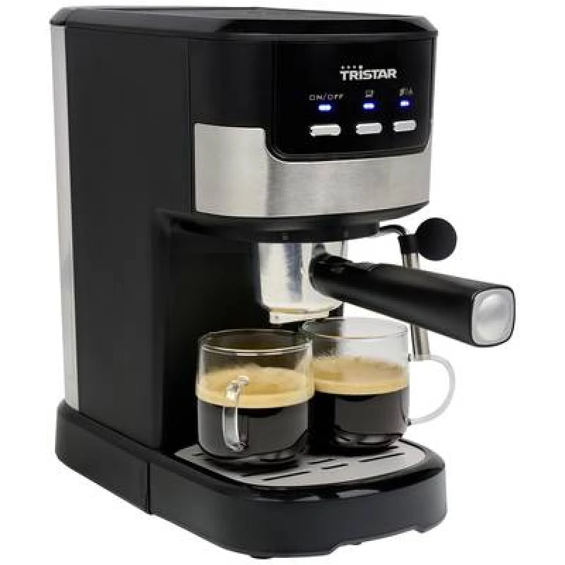 Image of Tristar Tristar CM-2278 Espresso machine with sump filter holder Black, Stainless steel 1100 W CM-2278