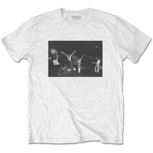 Image of Queen - Crowd Shot Mens Medium T-Shirt - White