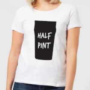 Image of Half Pint Womens T-Shirt - White - 3XL
