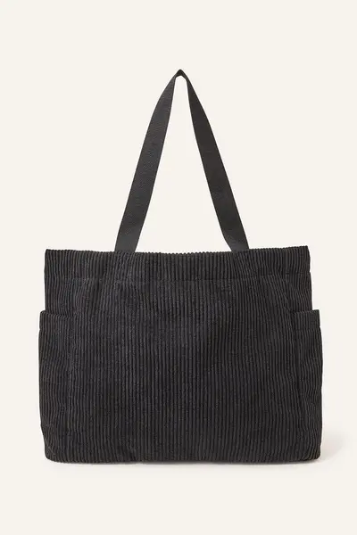 Image of Accessorize Cord Shopper Bag Black