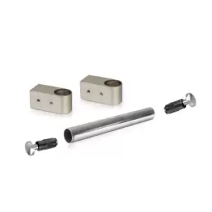 Image of Moderix 16mm Chrome Tube Pipe Wardrobe Balustrade Spindles Storage Hanging Rail