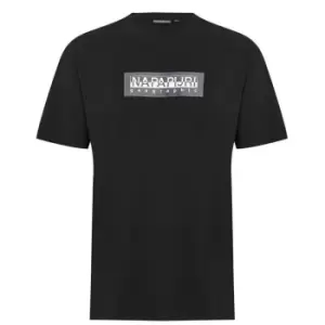 Image of Napapijri Small Box Shirt Sleeve T Shirt - Black