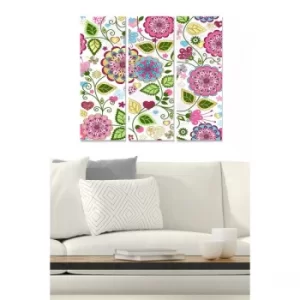 Image of MDF15599929 Multicolor Decorative MDF Painting (3 Pieces)