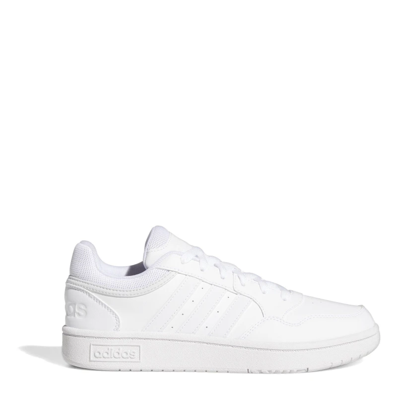 Image of adidas Hoops 3.0 Ladies Trainers - White White 8