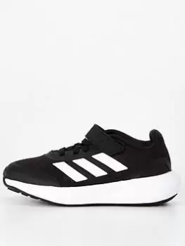 Image of adidas Unisex Kids Runfalcon 3.0 Elastic Lace - Black/White, Size 2
