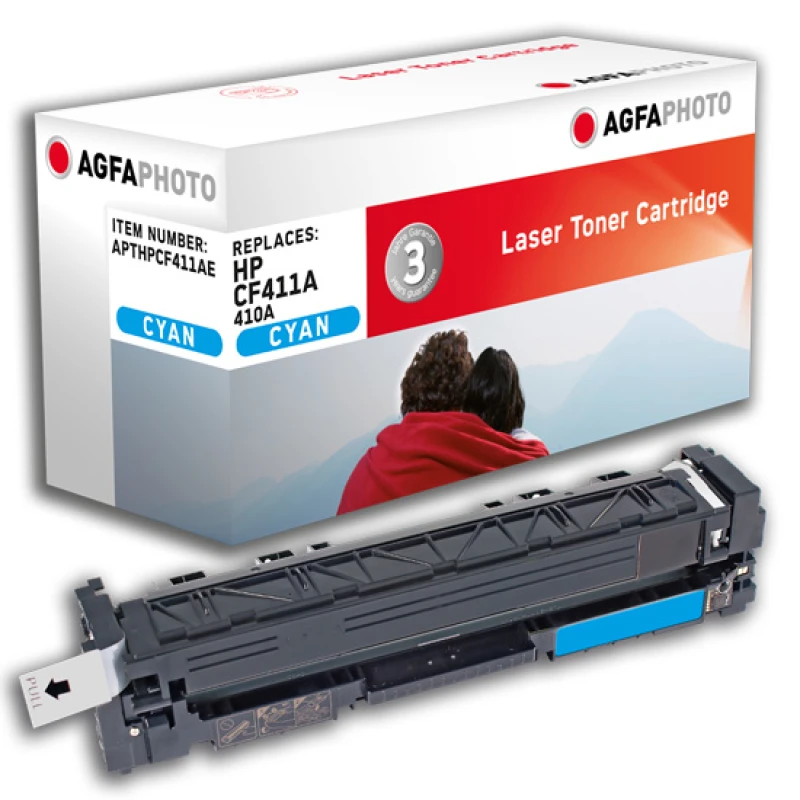 Image of AgfaPhoto APTHPCF411AE toner cartridge Cyan