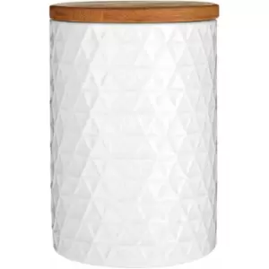 Image of Geome Dolomite and White Tri Canister - Premier Housewares