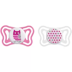 Image of Chicco Physio Light 6-16m dummy Girl- Owl/Stars 2 pc