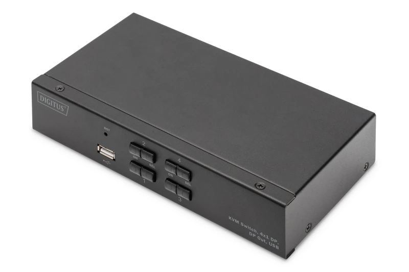 Image of Digitus KVM Switch. 4x1 DP. DP Out.USB