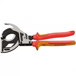 Image of Knipex 95 36 320 VDE Cable Cutters (Ratchet Principle, 3-Stage)