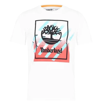 Image of Timberland Timberland Tree Logo T-Shirt - White