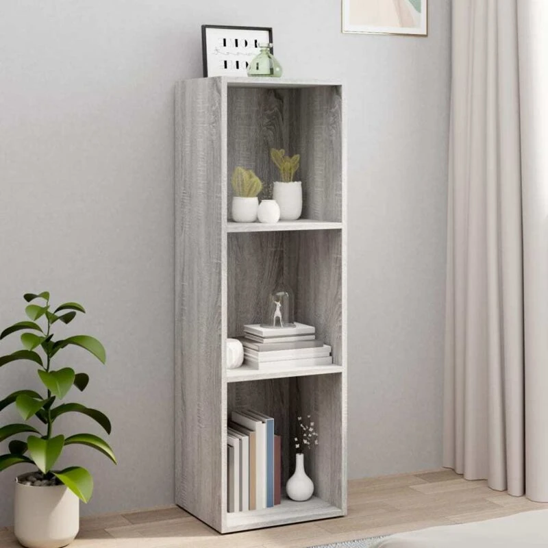 Image of VIDAXL Book Cabinet/TV Cabinet Grey Sonoma 36x30x114cm Engineered Wood Vidaxl 8720845736842