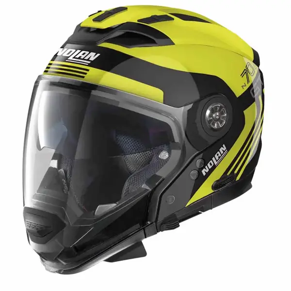 Image of Nolan N70-2 GT 06 Jetpack N-C065 Glossy Black Yellow Multi Helmet Size M