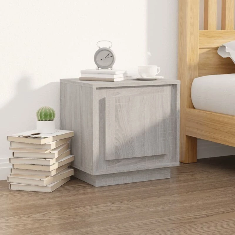 Image of VIDAXL Bedside Cabinet Grey Sonoma 44x35x45cm Engineered Wood Vidaxl 8720845794309