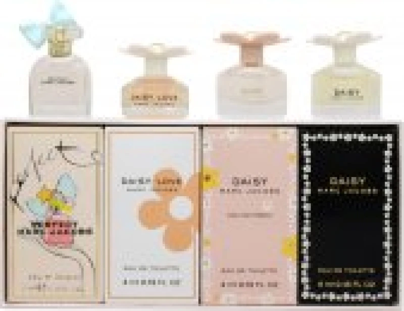 Image of Marc Jacobs Miniatures For Her Gift Set 4ml Daisy Eau de Toilette + 5ml Perfect Eau de Parfum + 4ml Daisy Love Eau de Toilette + 4ml Daisy Eau so Fr