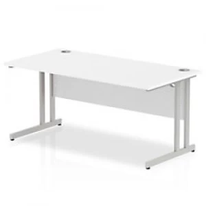 Image of Impulse Cantilever 1600 Rectangle Desk White