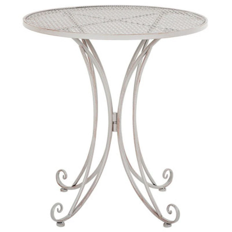 Image of Beliani Bistro Table Cilento 71cm 71cm Metal Grey