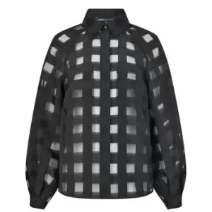 Image of LEVIS Grid Blouse - Black