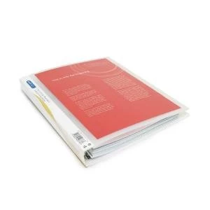 Image of Rapesco Presentation Four-Ring Binder 25mm A4 Clear Pack of 10 0717